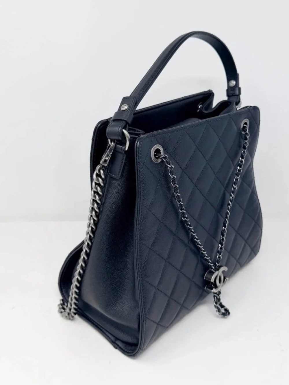 Chanel Caviar CC Bucket Bag